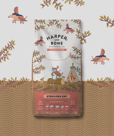 Ushqim për mace te sterilizuara, Harper and Bone, Wild Mountain, 2 kg