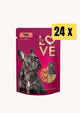 Ushqim i lëngëshëm për qen, gjedhi, mylove, 24 x 100 gr.