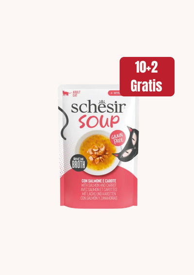 Sup për mace, Schesir, Tuna & Kallamari, 10+2 gratis