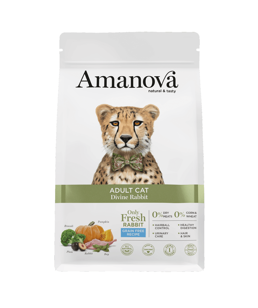Ushqim për mace, Amanova Adult Cat, Divine Rabbit, No Grain, 1.5 kg