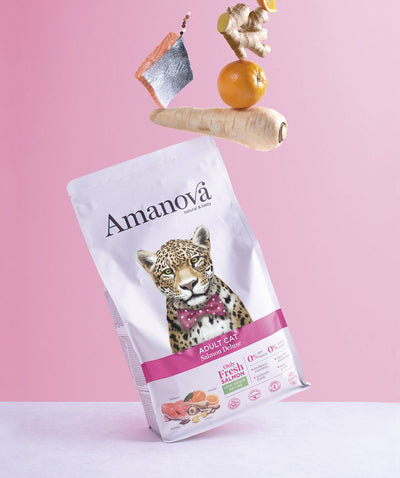 Ushqim për mace, Amanova Adult Cat, Salmon Deluxe, 1.5 kg