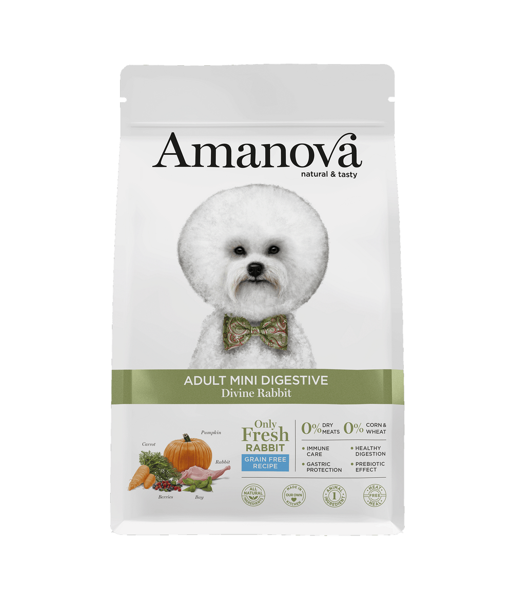 Ushqim për qen, Amanova Divine Rabbit, Mini, Digestive, 2kg