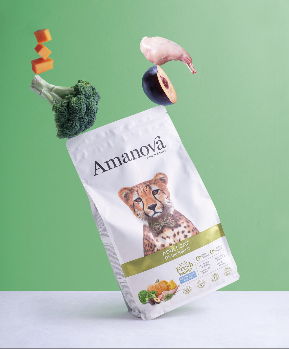 Ushqim për mace, Amanova Adult Cat, Divine Rabbit, No Grain, 1.5 kg