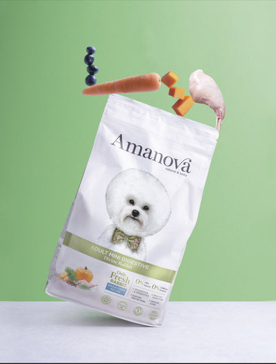Ushqim për qen, Amanova Divine Rabbit, Mini, Digestive, 2kg