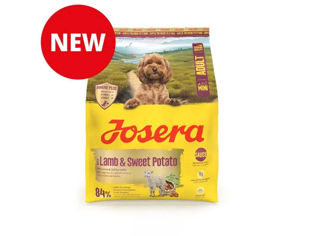 Ushqim për qen të racave të vogla, Josera Mini, Qingj & Patate e ëmbël, 3 kg