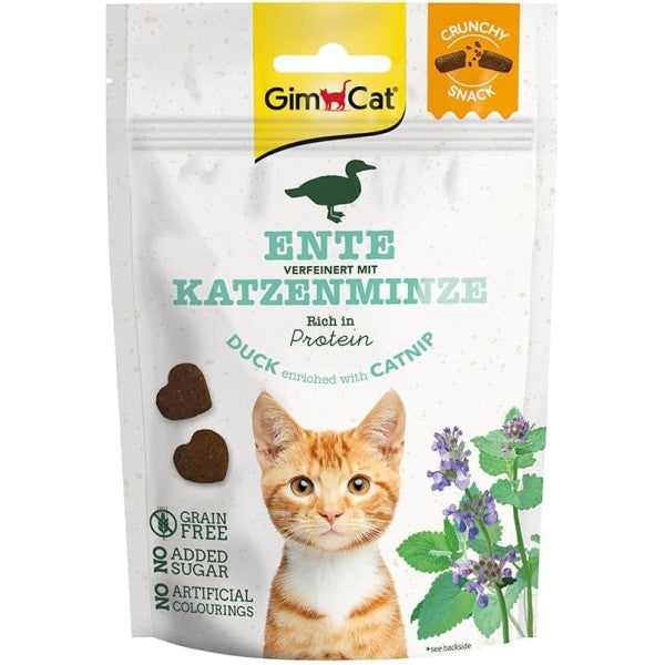 Shpërblime për mace, GimCat Crunchy Duck & Catnip, 50gr.