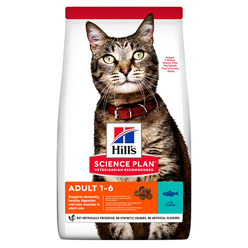 Ushqim i thatë për mace adulte, Hills, me tuna, 1.5 kg