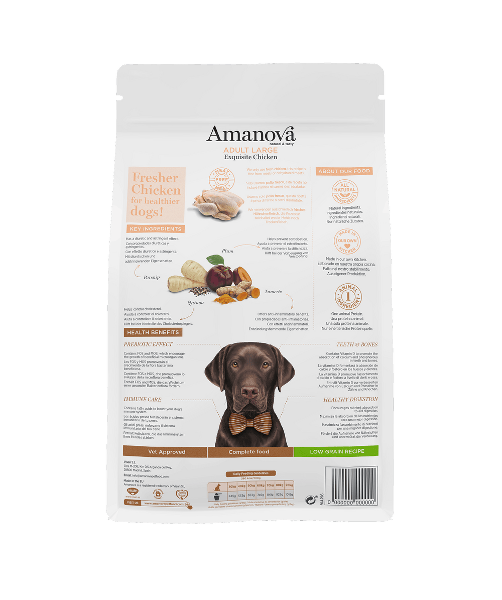 Ushqim për qen, Amanova Dog Adult Large, 12 kg