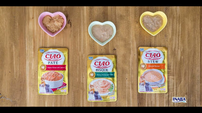 Ushqim i lëngëshëm për mace, Ciao Entree Bisque,  Chicken & Tuna, 40 gr.