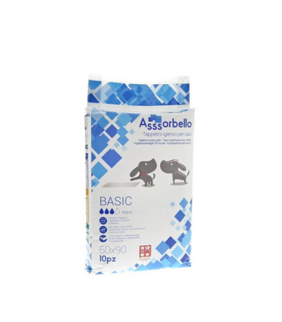 Pelena për qen dhe mace, puppy pads, Assorbello, 60 x 90 cm, 10 pcs