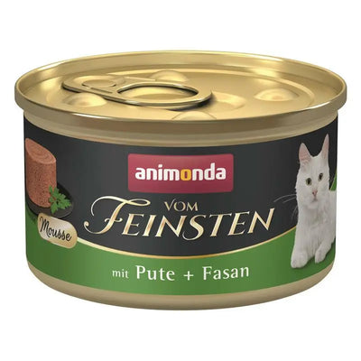 Ushqim i lëngshëm për mace, gjeldeti+fazan, Vom Feinsten, Animonda, 85 gr.