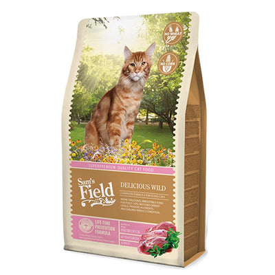 Sam's Field Delicious Wild Ushqim për mace, 2.5 kg