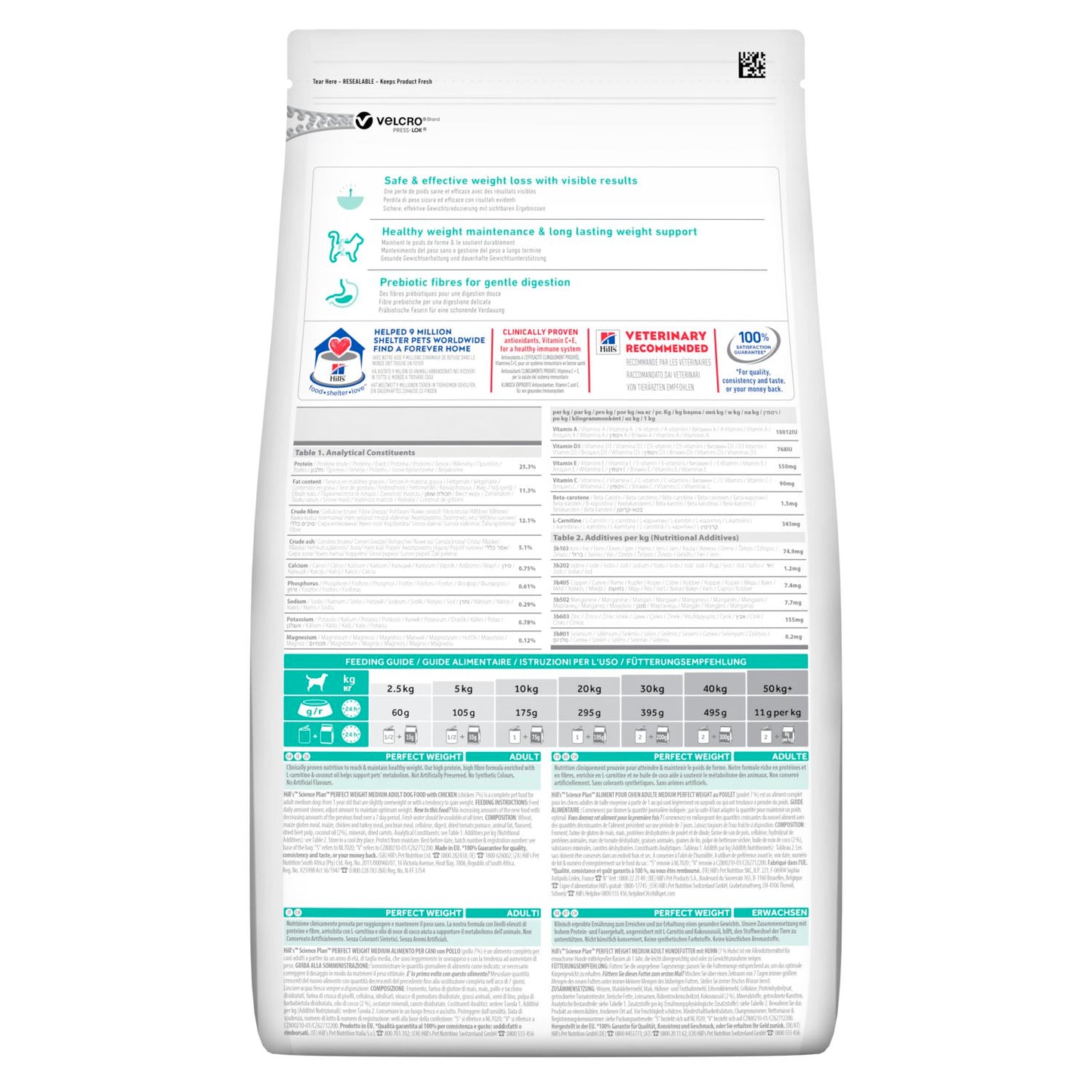 Hill's Science Plan Medium Perfect Weight, 12 kg