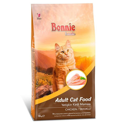 Ushqim për mace Bonnie Adult, me pulë, 10 kg