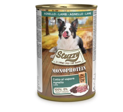 Ushqim për qen, me kingj, monoprotein, Stuzzy, 400 gr