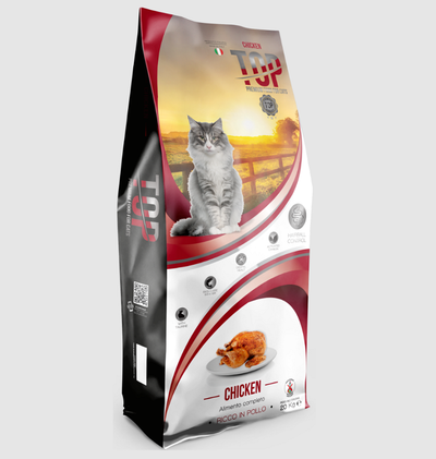 Ushqim me mish pule per mace te rritura, Top Cat, 20 kg